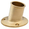 Whitecap Top-Mounted Flag Pole Socket - Polished Brass - 1-1/4" ID [S-5003B] - Mealey Marine