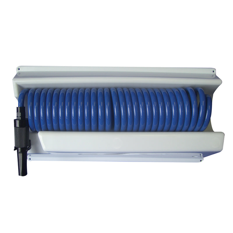 Whitecap 25 Blue Coiled Hose w/Mounting Case [P-0443] - Mealey Marine