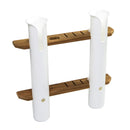 Whitecap Teak 2-Rod Tournament Storage Rack [63448] - Mealey Marine