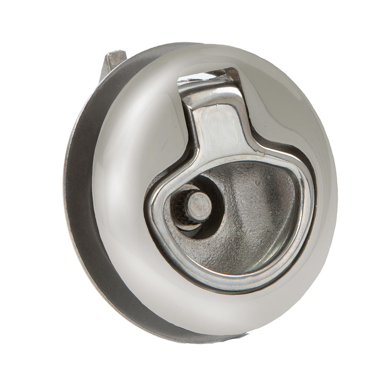 Whitecap Mini Slam Latch Stainless Steel Locking Pull Ring [6138C] - Mealey Marine