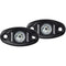 RIGID Industries A-Series Black High Power LED Light - Pair - Warm White [482073] - Mealey Marine