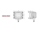 RIGID Industries D-SS Series PRO Spot Surface Mount - Pair - Black [262213] - Mealey Marine