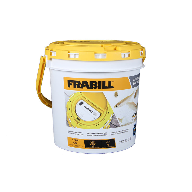 Frabill Dual Fish Bait Bucket w/Aerator Built-In [4825] - Mealey Marine