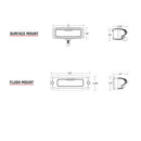 RIGID Industries SR-Q PRO Back Up Light Kit - Surface Mount Diffused - Pair - Black [980023] - Mealey Marine