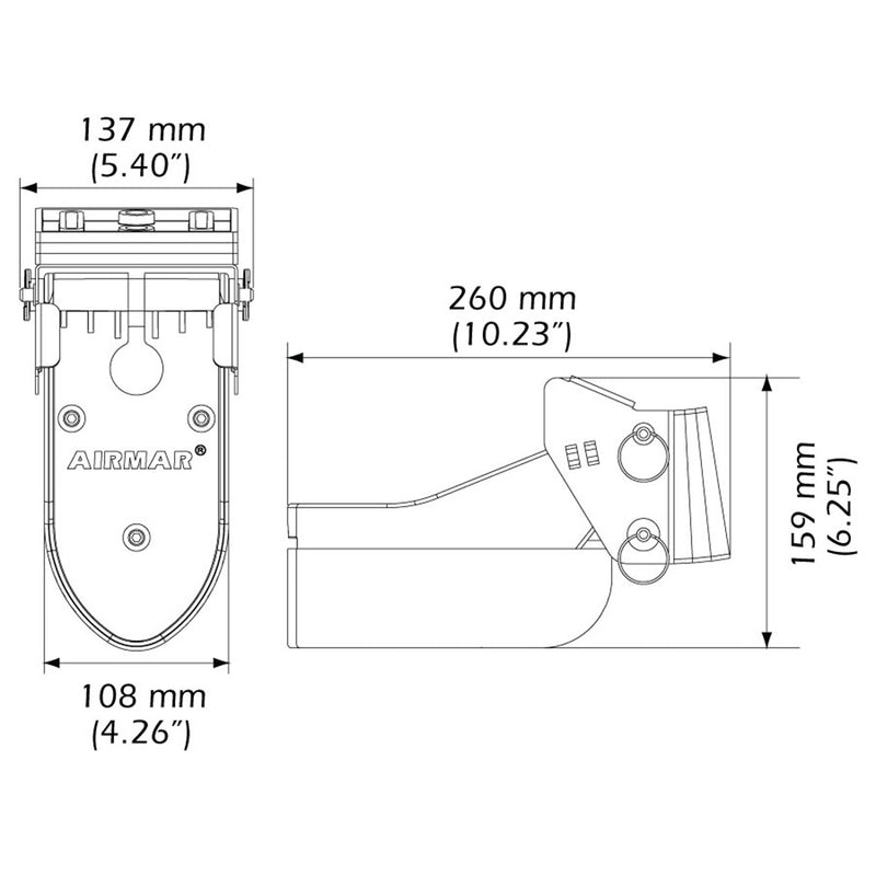 Airmar TM185C-HW High Frequency Wide Beam CHIRP Transom Mount 14-Pin Transducer f/Humminbird [TM185C-HW-14HB] - Mealey Marine