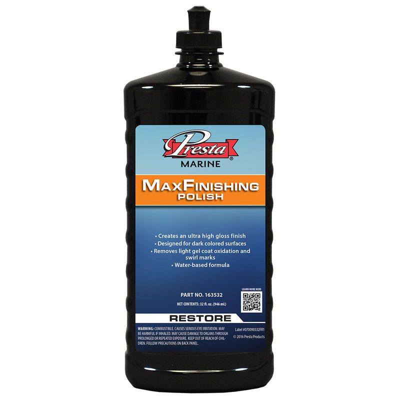 Presta MaxFinishing Polish - 32oz [163532] - Mealey Marine