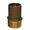 GROCO 1/2" NPT x 3/4" Bronze Full Flow Pipe to Hose Straight Fitting [FF-500] - Mealey Marine