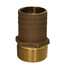 GROCO 1-1/4" NPT x 1-1/2" Bronze Full Flow Pipe to Hose Straight Fitting [FF-1250] - Mealey Marine