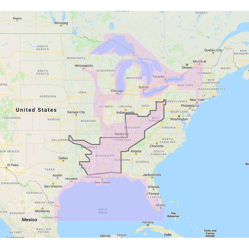 Furuno Gulf of Mexico, Great Lakes  Rivers - Vector Chart  Standard Resolution Satellite Photos f/Part of the Great Lakes - Unlock Code [MM3-VNA-023] - Mealey Marine