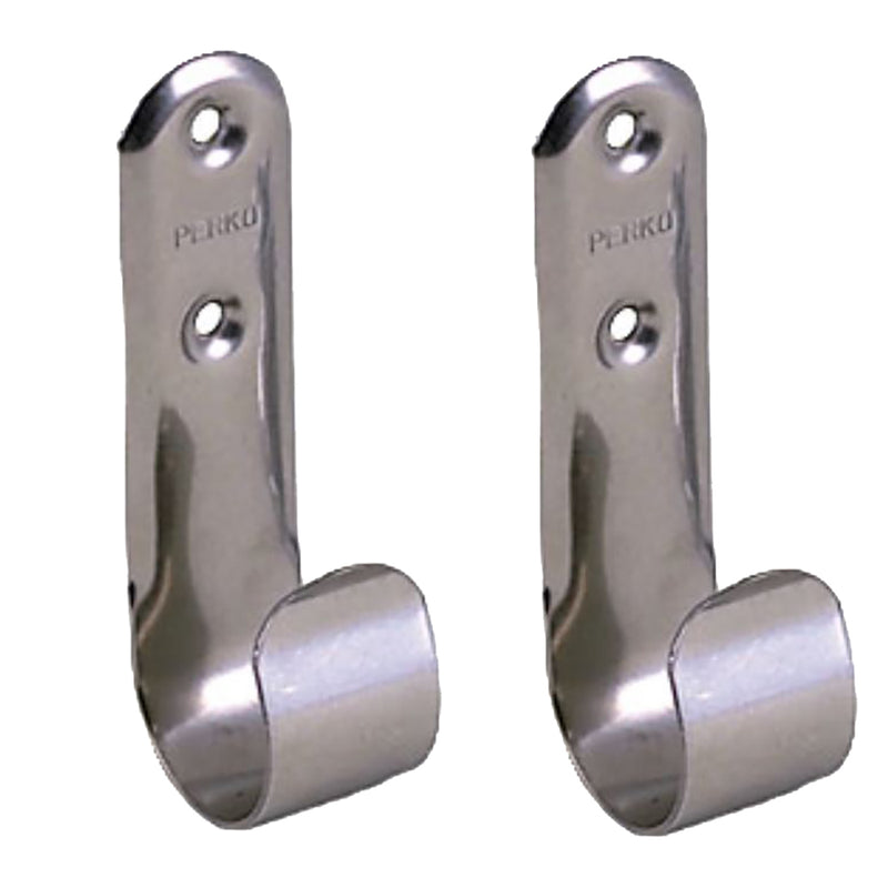 Perko Stainless Steel Boat Hook Holders - Pair [0492DP0STS] - Mealey Marine