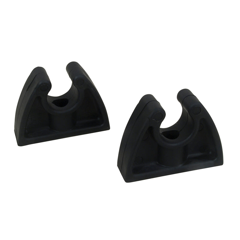 Perko Pole Storage Clips - Black - Pair [0477DP0BLK] - Mealey Marine