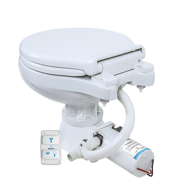 Albin Pump Marine Toilet Silent Electric Compact - 12V [07-03-010] - Mealey Marine