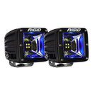 RIGID Industries Radiance Scene Lights - Surface Mount Pair - Black w/Blue LED Backlight [68201] - Mealey Marine