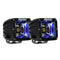 RIGID Industries Radiance Scene Lights - Surface Mount Pair - Black w/Blue LED Backlight [68201] - Mealey Marine