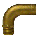 GROCO 1/2" NPT x 3/4" ID Bronze Full Flow 90 Elbow Pipe to Hose Fitting [FFC-500] - Mealey Marine