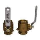 GROCO 1/2" NPT Bronze In-Line Ball Valve [IBV-500] - Mealey Marine