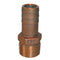 GROCO 1-1/4" NPT x 1-1/8" ID Bronze Pipe to Hose Straight Fitting [PTH-1125] - Mealey Marine