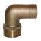 GROCO 1" NPT x 1" ID Bronze 90 Degree Pipe to Hose Fitting Standard Flow Elbow [PTHC-1000] - Mealey Marine