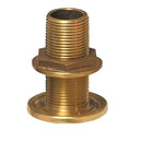 GROCO 1/2" NPS NPT Combo Bronze Thru-Hull Fitting w/Nut [TH-500-W] - Mealey Marine