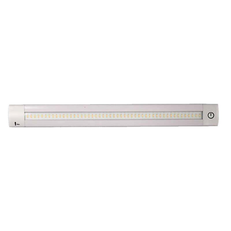 Lunasea Adjustable Linear LED Light w/Built-In Dimmer - 12" Length, 12VDC, Warm White w/ Switch [LLB-32KW-01-00] - Mealey Marine