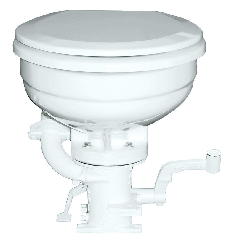 GROCO K Series Hand Operated Marine Toilet [K-H] - Mealey Marine