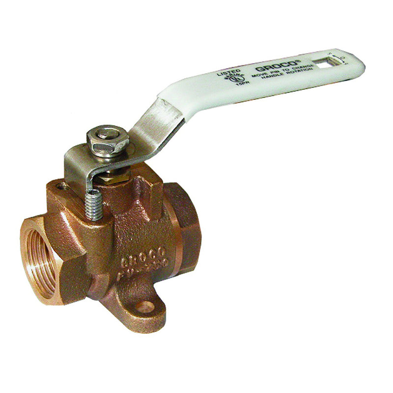 GROCO 3/8" NPT Bronze Inline Fuel Valve [FV-375] - Mealey Marine