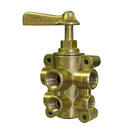 GROCO 6-Port NPT Bronze Fuel Valve 1/2" Main - 3/8" Return [FV-65038] - Mealey Marine