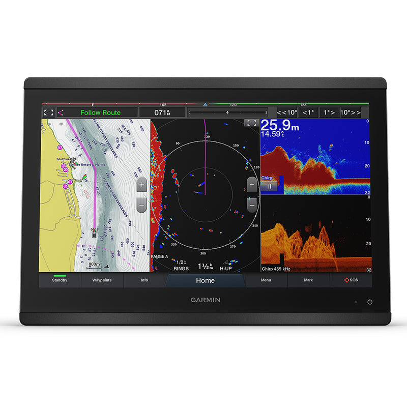 Garmin GPSMAP 8416xsv 16" Chartplotter/Sounder Combo w/Worldwide Basemap  Sonar [010-02093-02] - Mealey Marine