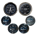 Faria Box Set of 6 Gauges - Speed, Tach, Fuel Level, Voltmeter, Water, Temp  Oil PSI - Chesapeake Black w/Stainless Steel Bezel [KTF064] - Mealey Marine