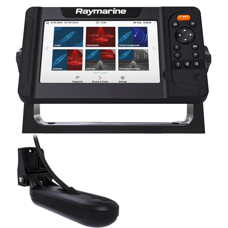 Raymarine Element 7 HV Combo w/HV-100 Transducer  Nav+ US  Canada Chart [E70532-05-NAG] - Mealey Marine