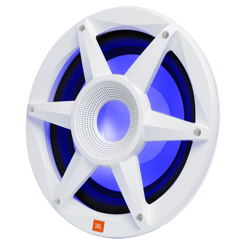 JBL 10" Marine RGB Passive Subwoofer - White Stadium Series [STADIUMMW1000AM] - Mealey Marine