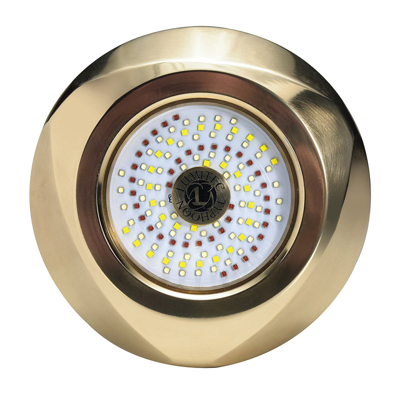 Lumitec Typhoon Underwater Bronze Thru-Hull LED Light - RGBW Spectrum [101449] - Mealey Marine