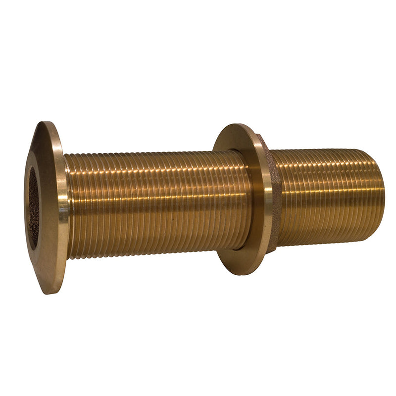 GROCO 1" Bronze Extra Long Thru-Hull Fitting w/Nut [THXL-1000-W] - Mealey Marine