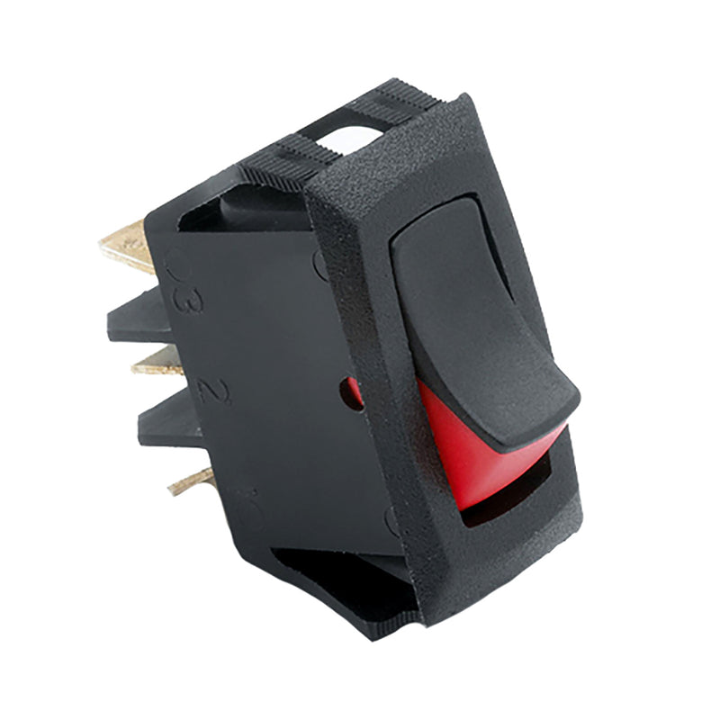 Cole Hersee Narrow Body Curved Rocker Switch SPST On-Off 3 Blade [54007-BP] - Mealey Marine