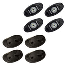 RIGID Industries A-Series Rock Light Kit - 4 Amber Lights - Black [400243] - Mealey Marine