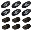 RIGID Industries A-Series Rock Light Kit - 6 Cool White Lights - Black [400253] - Mealey Marine