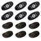 RIGID Industries A-Series Rock Light Kit - 6 Cool White Lights - Black [400253] - Mealey Marine