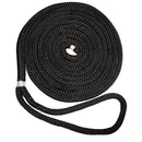 New England Ropes 1/2" X 15 Nylon Double Braid Dock Line - Black [C5054-16-00015] - Mealey Marine