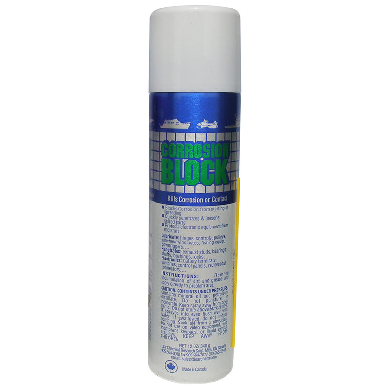 Corrosion Block 12oz Aerosol Can - Non-Hazmat, Non-Flammable  Non-Toxic *Case of 12* [20012CASE] - Mealey Marine