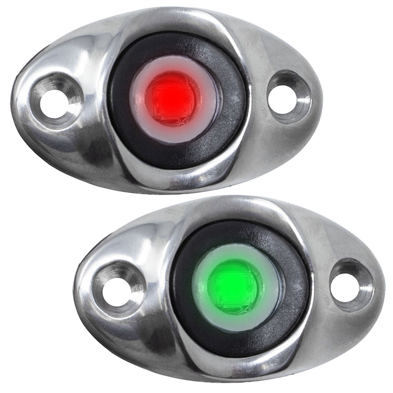 TACO Surface Mount LED Side Navigation Light Set - 1-3/4" [F38-6610D] - Mealey Marine