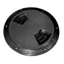 Sea-Dog Textured Quarter Turn Deck Plate - Black - 6" [336167-1] - Mealey Marine