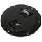 Sea-Dog Quarter-Turn Smooth Deck Plate w/Internal Collar - Black - 4" [336345-1] - Mealey Marine