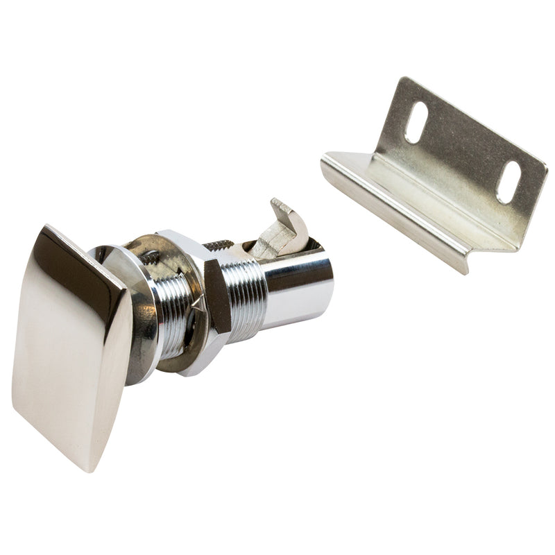 Sea-Dog Push Button Cabinet Latch - Rectangular [225420-1] - Mealey Marine