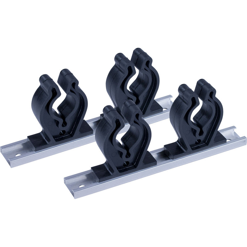 Sea-Dog Track Rod Holder - 7" Tracks - 4 Rod Clips [325044-1] - Mealey Marine