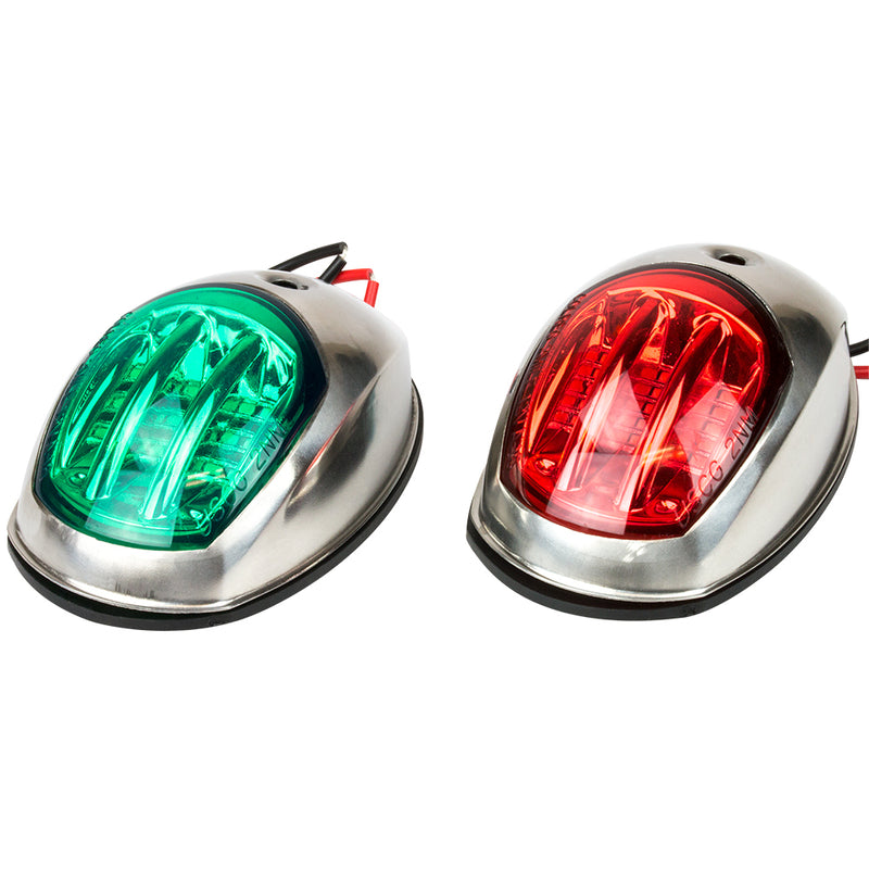 Sea-Dog Stainless Steel LED Navigation Lights - Port  Starboard [400070-1] - Mealey Marine