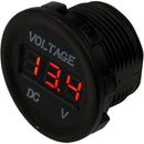 Sea-Dog Round Voltage Meter - 6V-30V [421615-1] - Mealey Marine