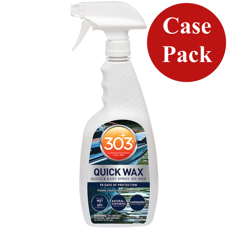 303 Marine Quick Wax with Trigger Sprayer - 32oz *Case of 6* [30213CASE] - Mealey Marine