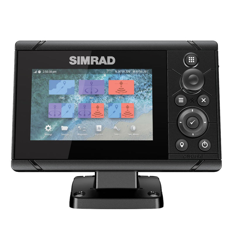 Simrad Cruise 5 US Coastal w/83/200 Transom Mount Transducer [000-14995-001] - Mealey Marine