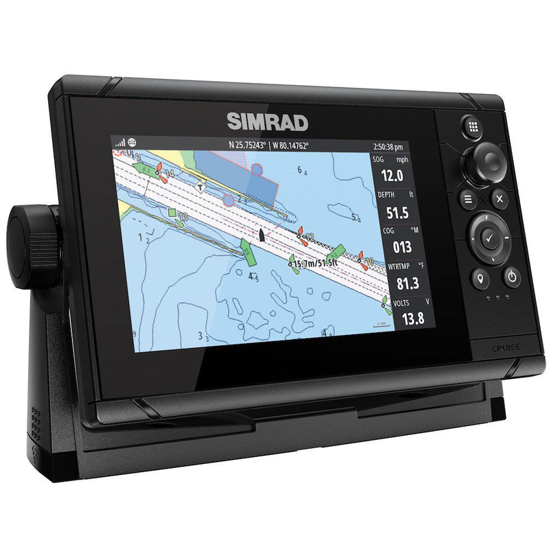 Simrad Cruise 7 US Coastal w/83/200 Transom Mount Transducer [000-14996-001] - Mealey Marine