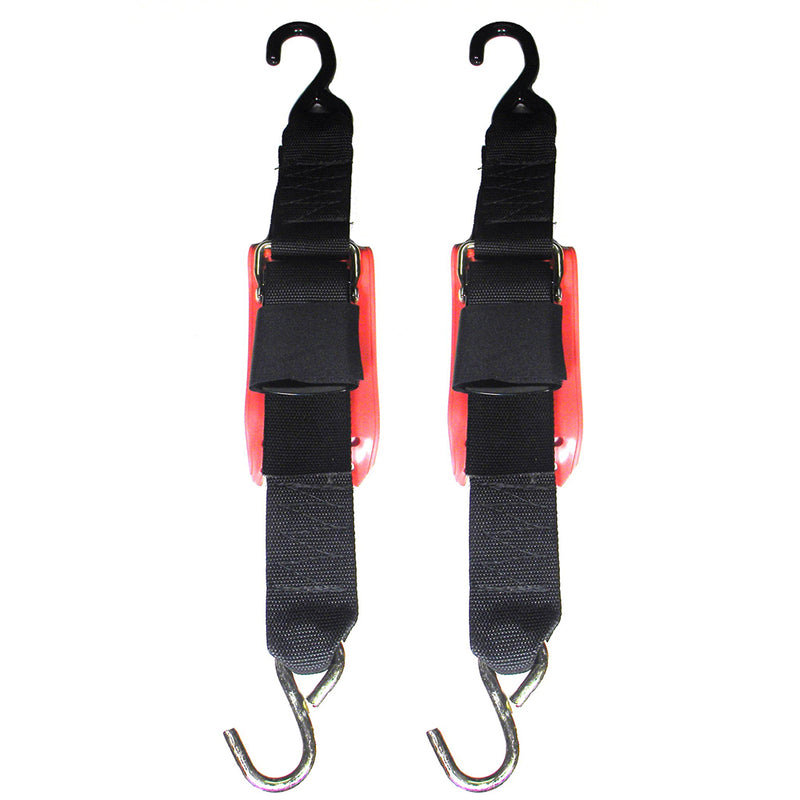 Rod Saver Quick Release Trailer Tie-Down w/Vinyl Pad - 2" x 6 - Pair [QRTD6VP] - Mealey Marine